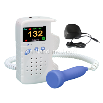 Doppler fetal del monitor de ritmo cardíaco del bebé con LCD a color